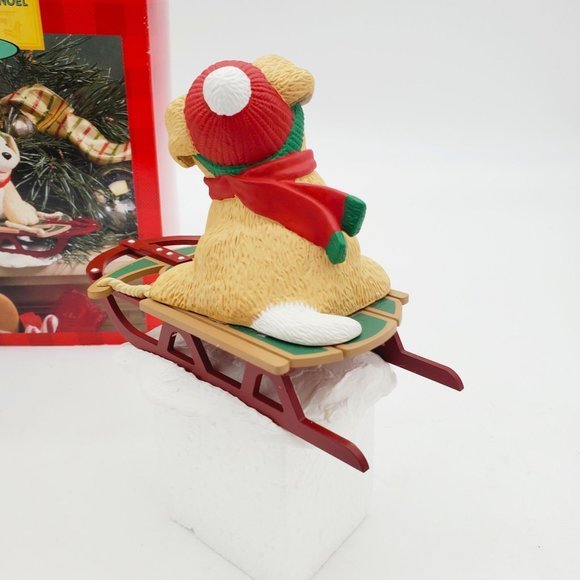 VTG Hallmark‎ Nikki the Dog Stocking Hanger Christmas Puppy Ornament 1996 Lab - Picture 4 of 5